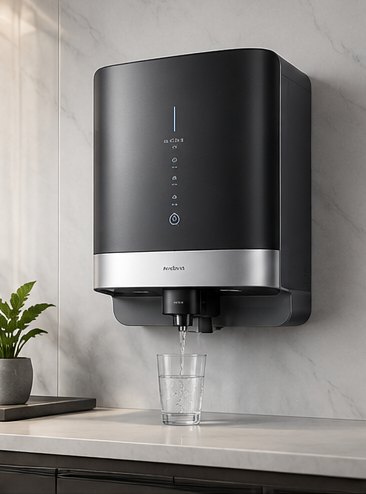 Aquamoon home purifier — Matte black design