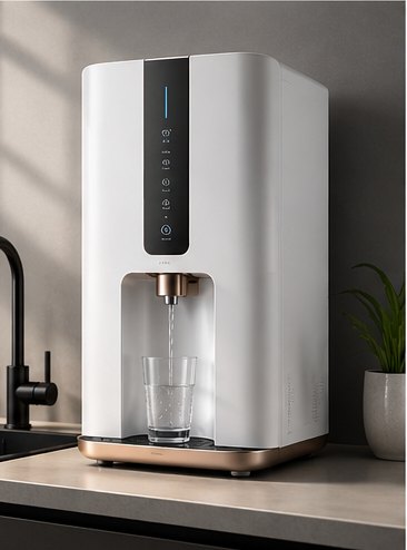 Aquamoon home purifier — Warm accent design