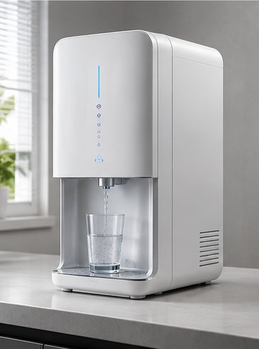 Aquamoon home purifier — Minimal white design